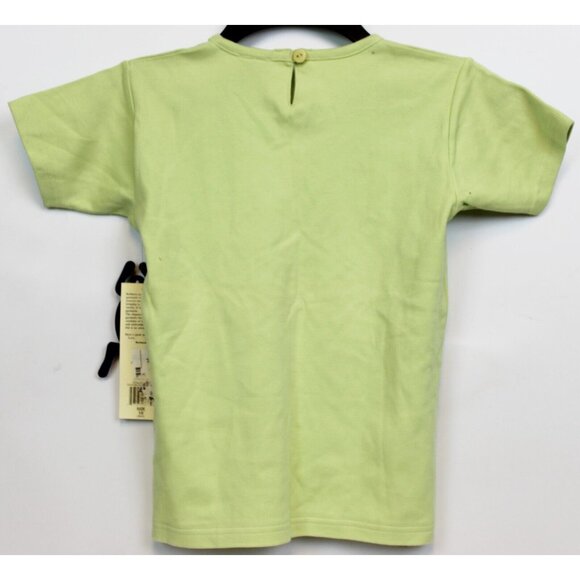 Beetlejuice London Green Tshirt Girls sz 10 Summer Sandblast Flower Wavy Lines - Picture 3 of 5